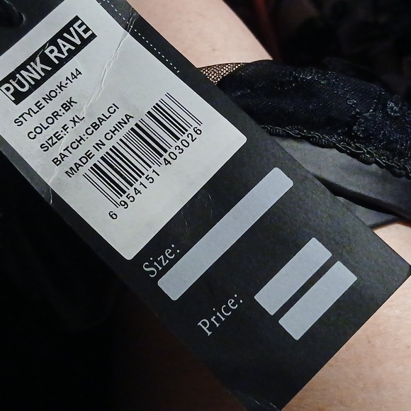 NWT Punk RAVE, Black Drawstring DETAIL,STETCH PANTS.SZ.XL - Picture 8 of 8